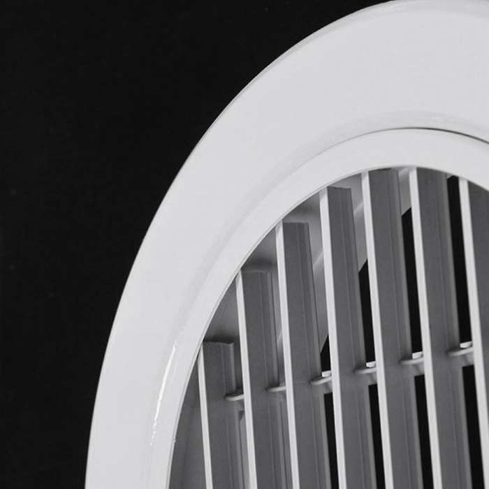 for 200mm Aluminum Alloy Louver Vent Grill Cover Round Single Layer Louver Windproof/rainproof Linea