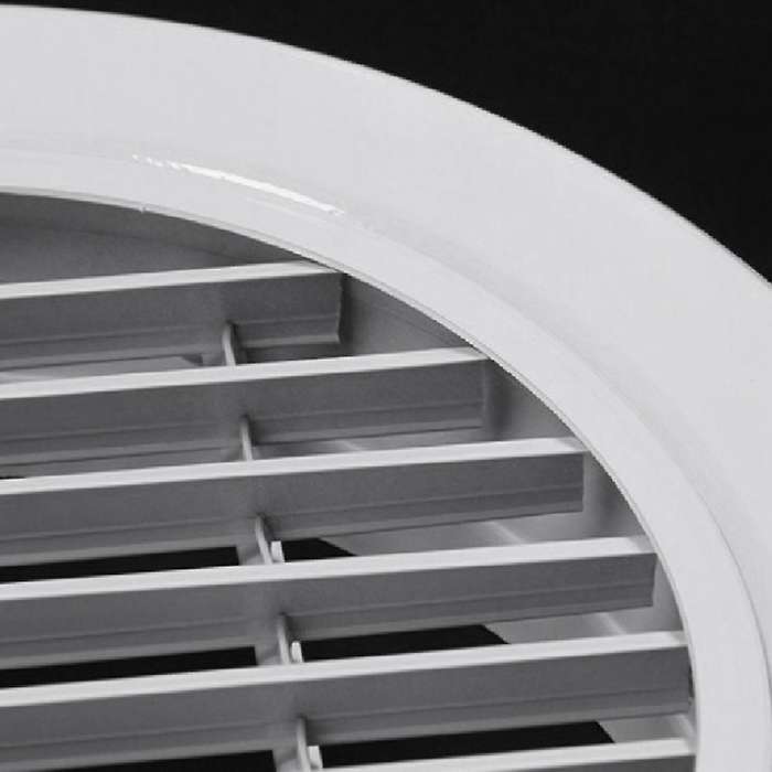 for 200mm Aluminum Alloy Louver Vent Grill Cover Round Single Layer Louver Windproof/rainproof Linea