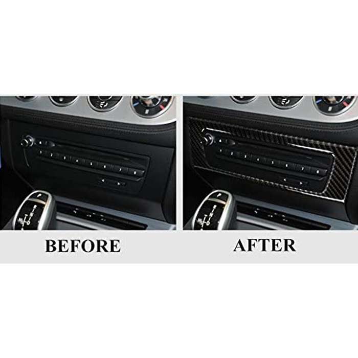 for 2009-2015 Z4 Car Carbon Fiber Sticker Z4 CD Panel Carbon Fiber Sticker