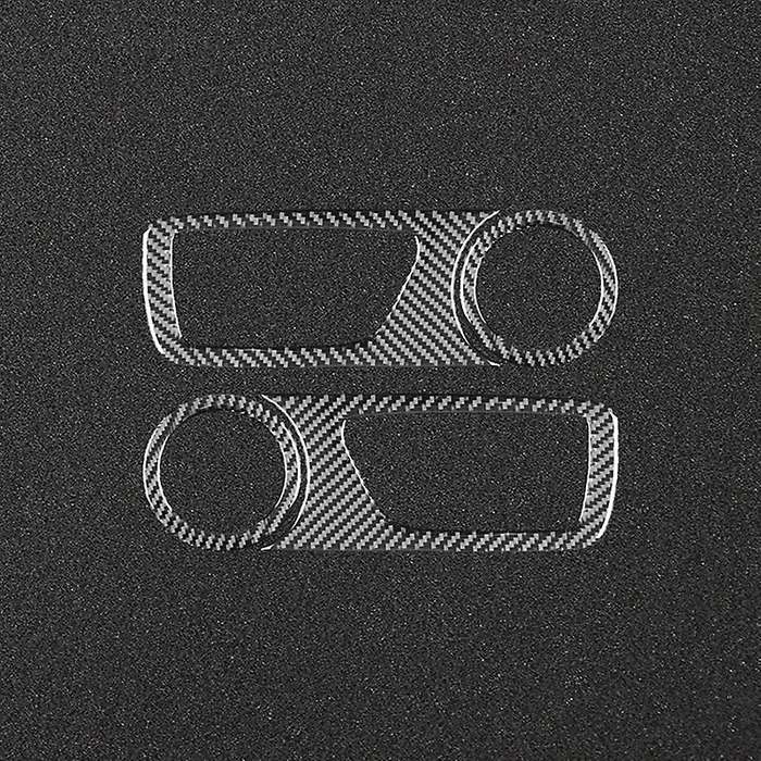 for 2011-2015 Soft Carbon Fiber Car Front Door Handle Speaker Cover Trim Interior Accessories