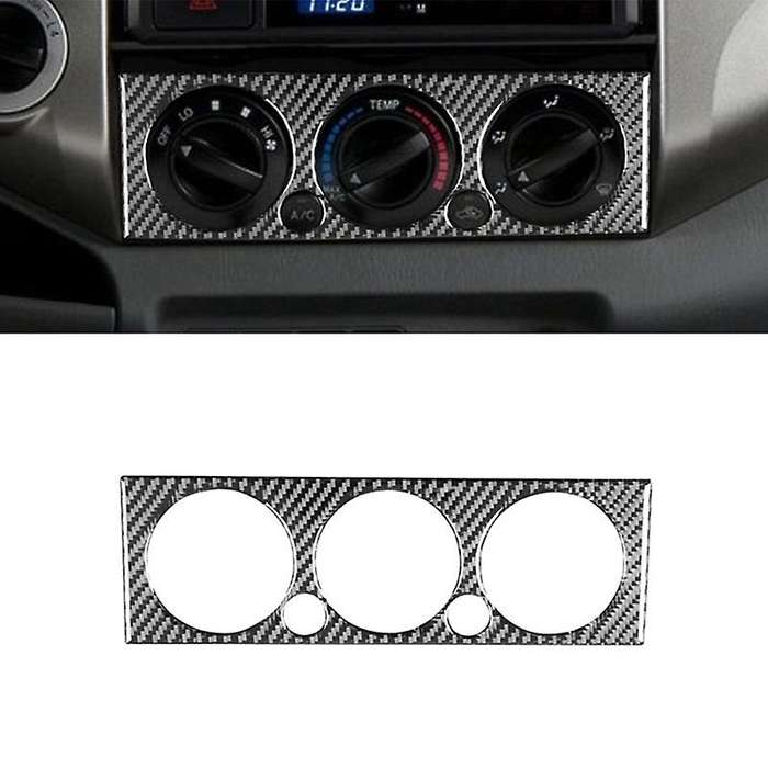 for 2011-2015 Soft Carbon Fiber Car Air Conditioning Switch Decorative Panel Cover Interior Accessor