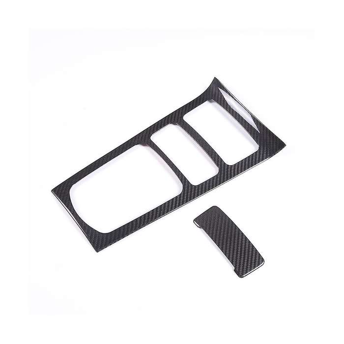 for 2011-2017 Carbon Fiber Car Center Control Gear Panel Cover Trim Interior Accessories