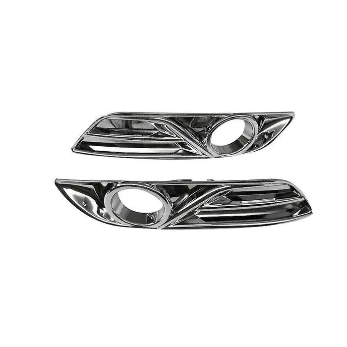 for 2012-2015 Sentra Chrome Rear Bumper Fog Light Lamp Reflector Protect Cover Molding Trim Car Deco
