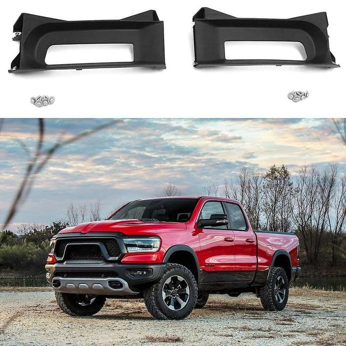 for 2013-2019 RAM 1500 Front Left and Right Side Tow Hook Bezels Cover