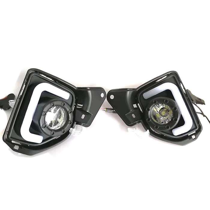 for 2014 2015 2016 2017 2018 Front Fog Light Lamp Led DRL Daytime Running Light with Switch Harness
