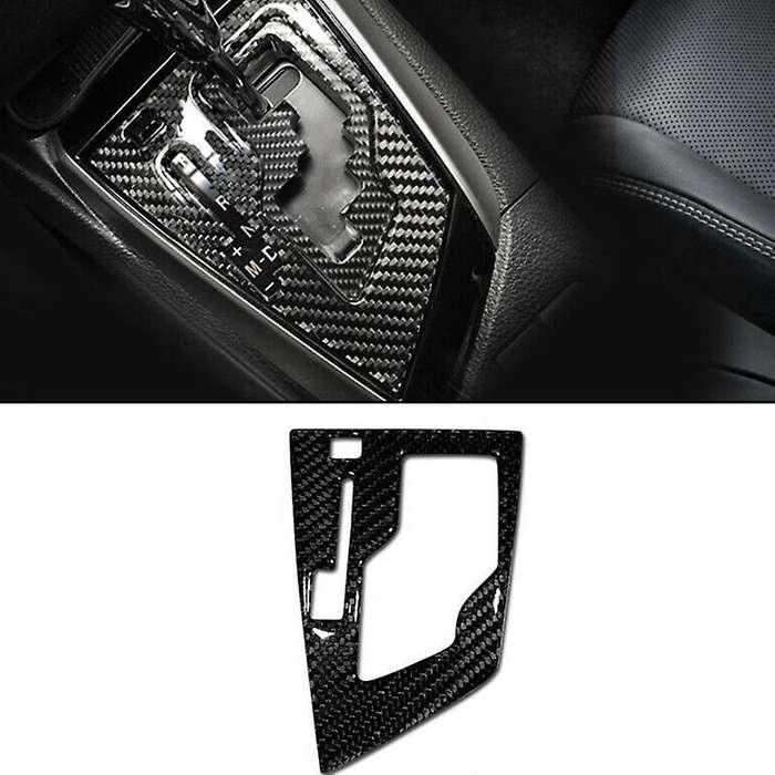 for 2014-2018 Carbon Fiber Centre Console Gear Shift Panel Trim