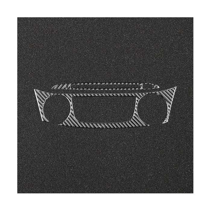 for 2014-2020 Soft Carbon Fiber Car Central Control Air Conditioner Buttons Cover Trim Sticker Acce