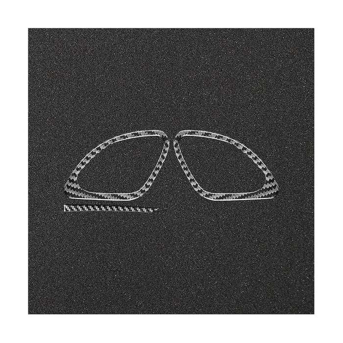 for 2014-2020 Soft Carbon Fiber Car Dashboard Side Air Outlet Vent Cover Trim Sticker Accessories
