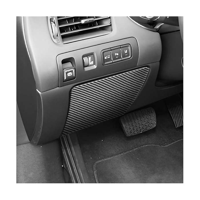 for 2014-2020 Soft Carbon Fiber Car Driver Storage Box Cover Panel Trim Sticker Accessories