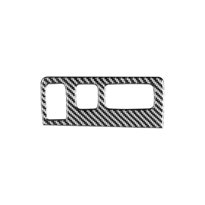 for 2014-2020 Soft Carbon Fiber Car Headlight Switch Cover Panel Trim Sticker Accessories