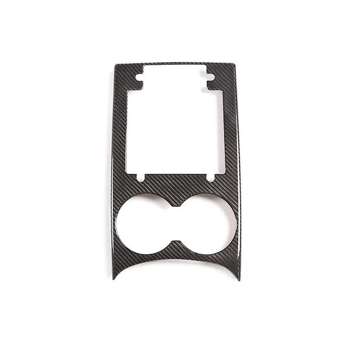 for 2014-2022 Dry Carbon Fibre Central Control Water Cup Holder Panel Frame Cover Trim Car Accessor