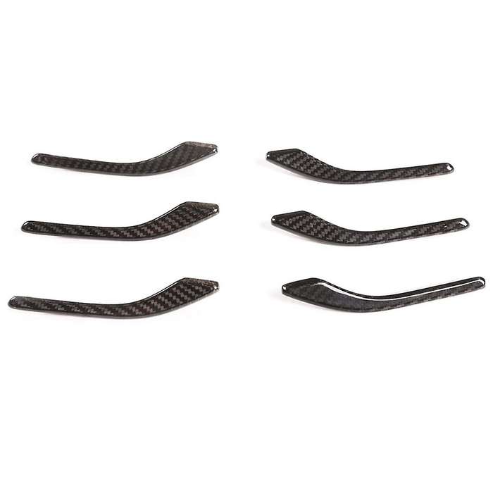 for 2014-2022 Dry Carbon Fiber Car Side Cover Trim Sticker Accessories (Black)