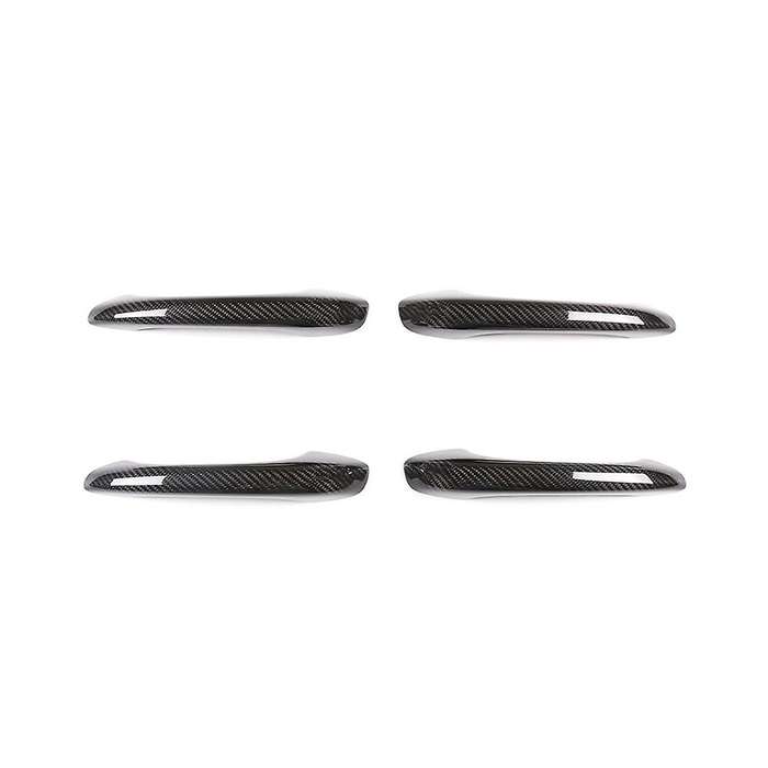 for 2014-2023 Dry Carbon Fiber Car Exterior Door Handle Cover Trim Sticker Accessories (Without Hol