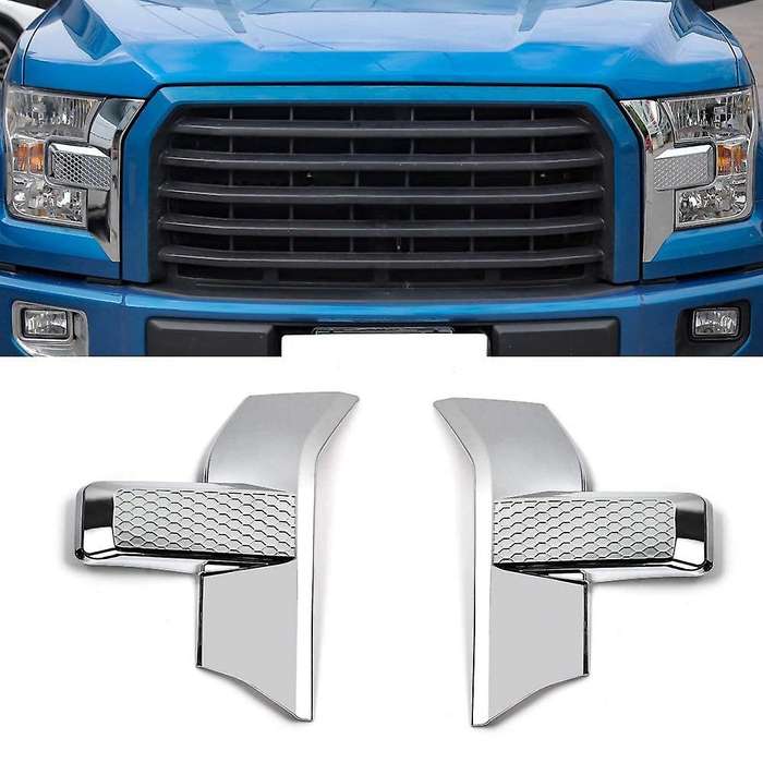 for 2015 -2020 Car Front Bumper Headlight Grille Cover Trim Eyebrow Decoration Sticker Accessories