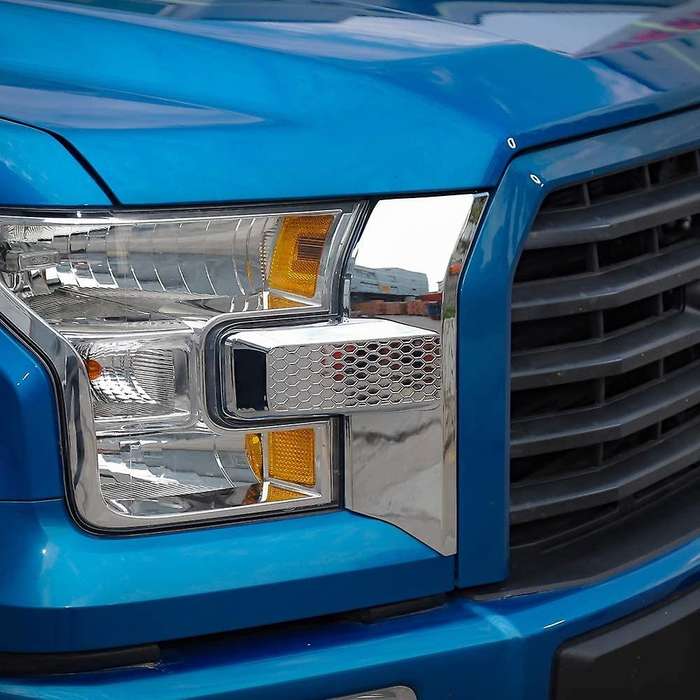 for 2015 -2020 Car Front Bumper Headlight Grille Cover Trim Eyebrow Decoration Sticker Accessories