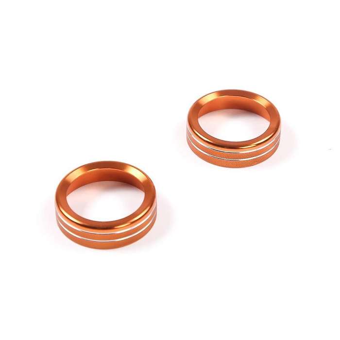for 2015-2018 Centre Console Volume Tune Knob Button Cover Decor Trim Interior Accessories - Orange