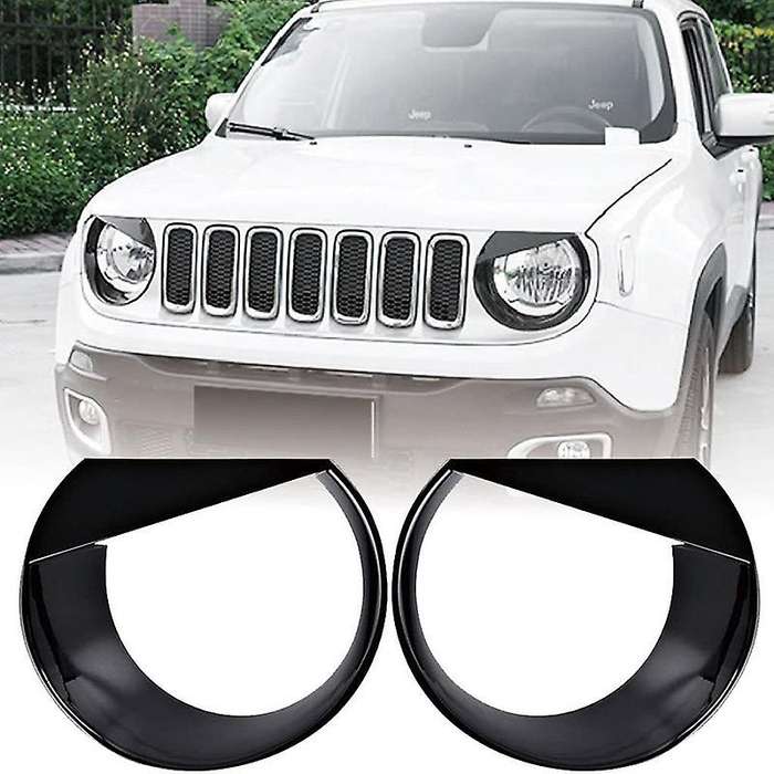 for 2015-2018 Front Light Headlight Bezels Cover Style 2Pcs