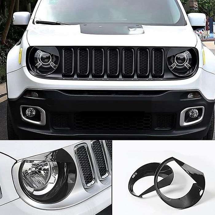 for 2015-2018 Front Light Headlight Bezels Cover Style 2Pcs