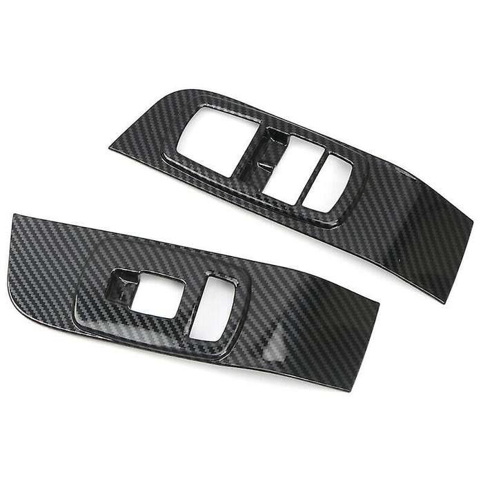 for 2015-2019 ABS Carbon Fiber Interior Door Window Switch Cover Trim