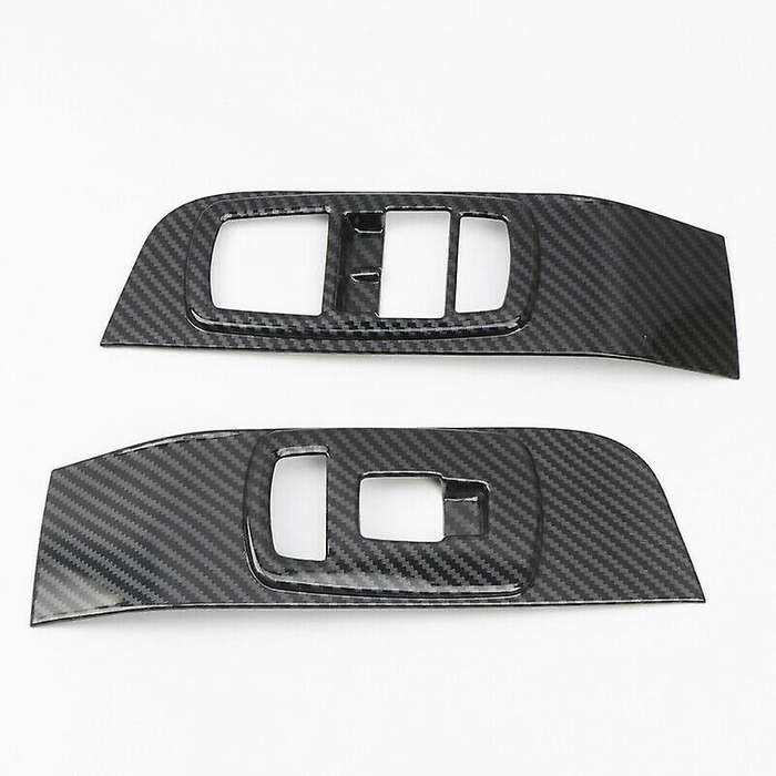 for 2015-2019 ABS Carbon Fiber Interior Door Window Switch Cover Trim