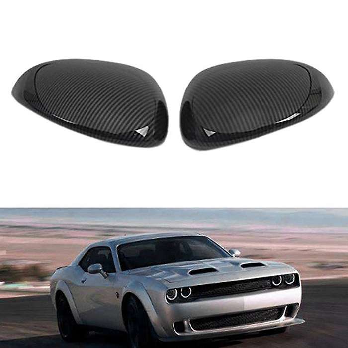 for 2015-2020 ABS Carbon Fiber Side Door Rearview Mirror Cover Decoration Trim