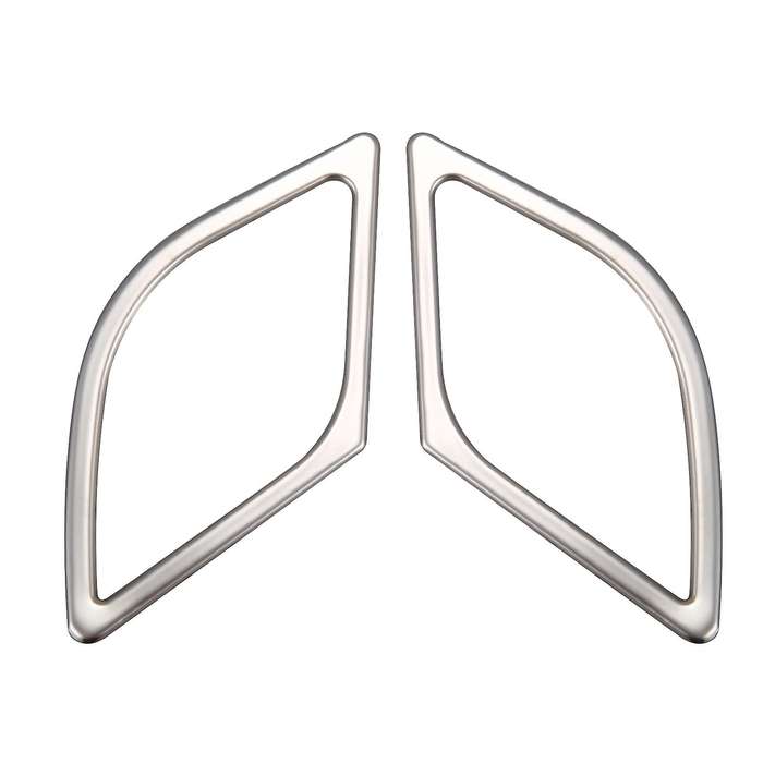 for 2015-2019 Stainless Steel Car Front Door Above Speaker Audio Horn Ring Cover Trim