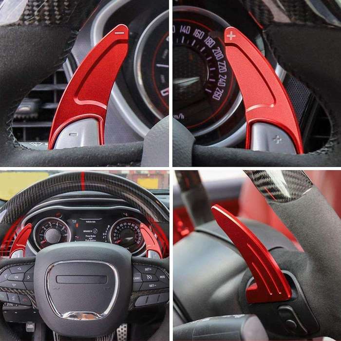 for 2015-2020 Steering Wheel Shift Paddle+Air Conditioner Switch CD Button Knob (Not Fit Version)