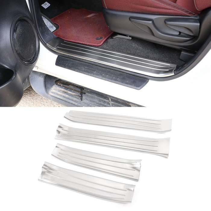 for 2015-2021 Car Inner Door Sill Scuff Plates Cover Trim