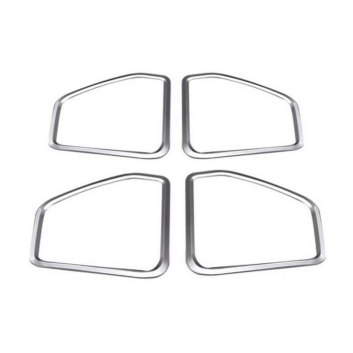 for 2015-2021 Silver ABS Door Speaker Horn Ring Frame Cover Trim