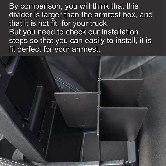 for 2016-2021 Center Console Armrest Interval Panel Storage Box Divider Upgrade Accessories