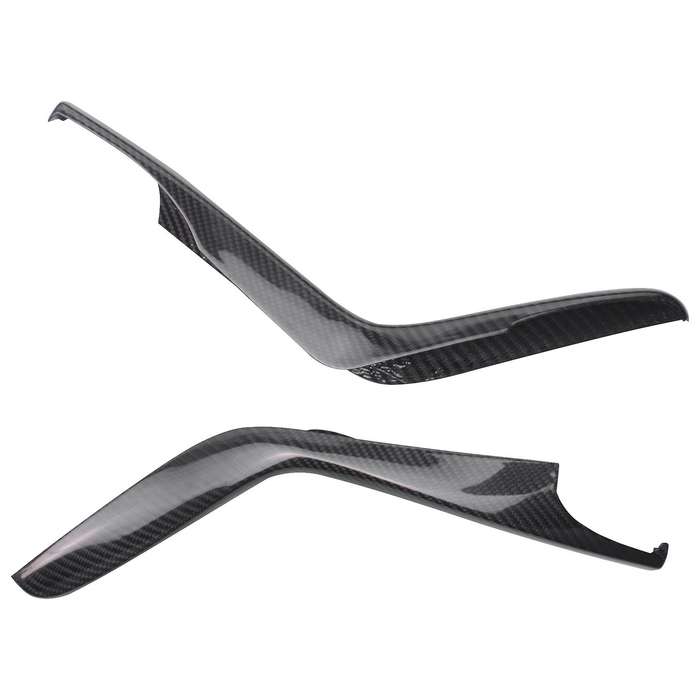 for 2016-2021 Dry Carbon Fiber Car Center Control Gear Shift Side Trim Cover Decorative Sticker Acce