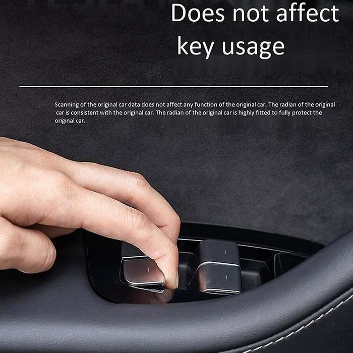 for 2017- 2020 Car Window Lift Switch Button Sticker Door Open Panel Trim Translucent Accessories