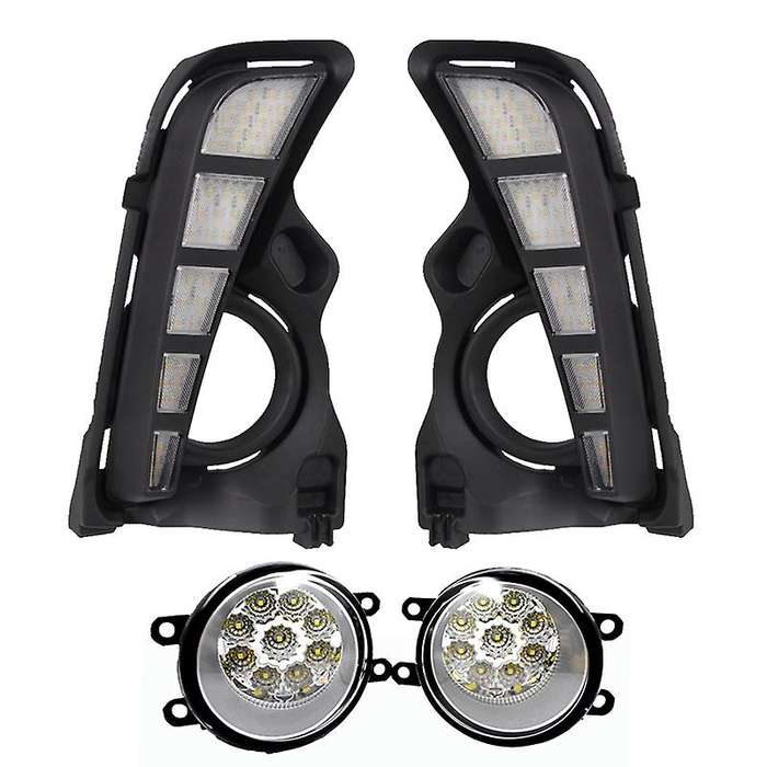 for 2017-2019 LED Daytime Running Turn Light + LED Fog Light Lamp + Harness