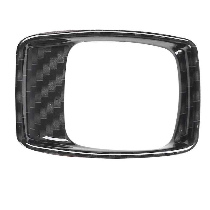 for 2017-2020 Car Carbon Fiber Grain Dashboard Ignition Switch Lighter Decoration Frame Cover Trim