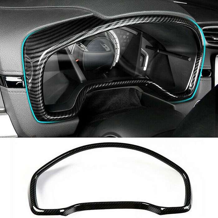 for 2017-2021 Carbon Fiber Car Dashboard Decorative Frame Cover Trim Car Decoration Accessories