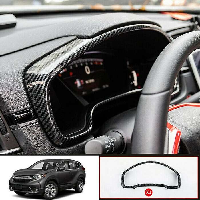 for 2017-2021 Carbon Fiber Car Dashboard Decorative Frame Cover Trim Car Decoration Accessories