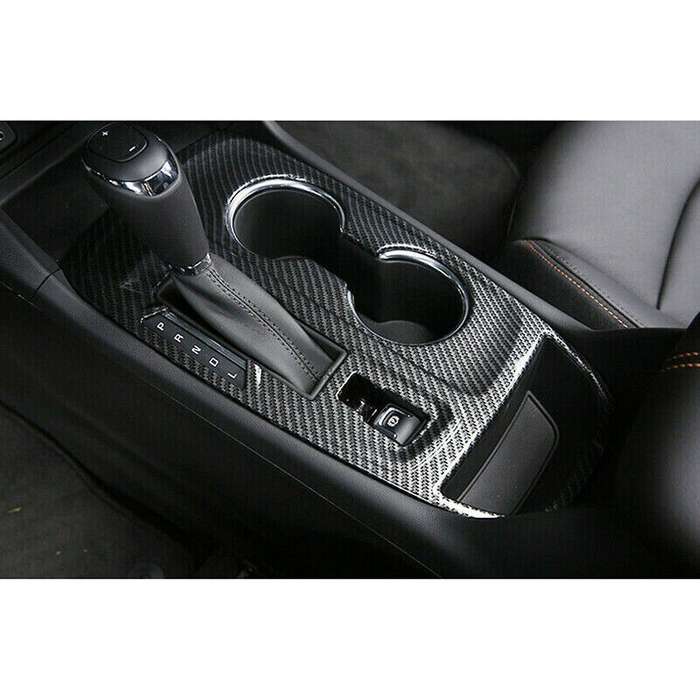 for 2018-2021 ABS Carbon Fiber Console Gear Shift Panel Trim