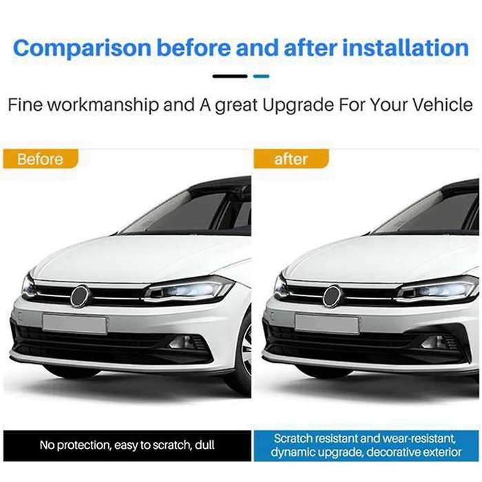 for 2019 2020 2021 Front Bumper Fog Light Eyebrows Spoiler Decorative Trim