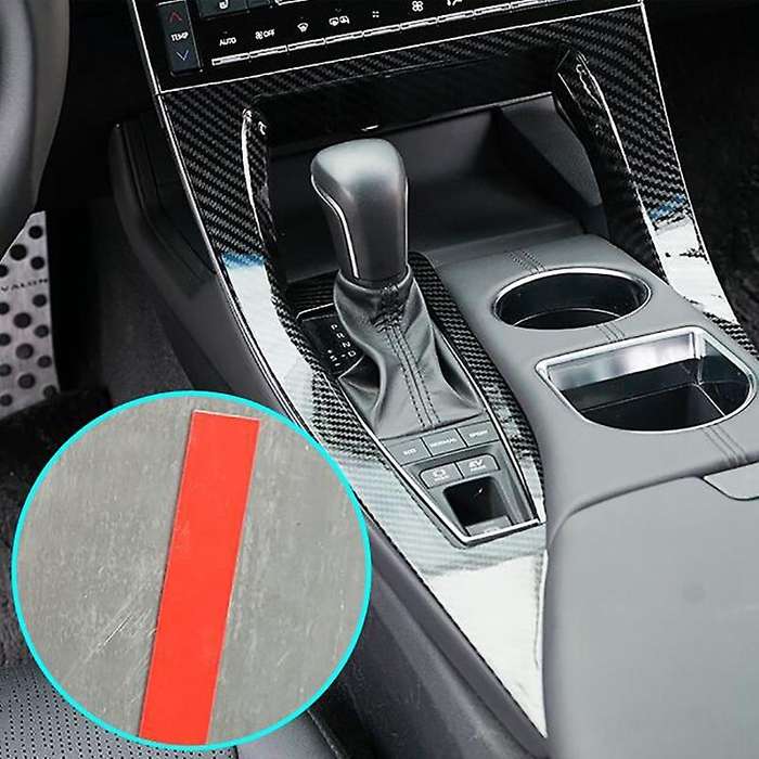 for 2019 2020 Car Carbon Fiber Central Control Gear Shift Cover Trim Frame Decoration Accessories