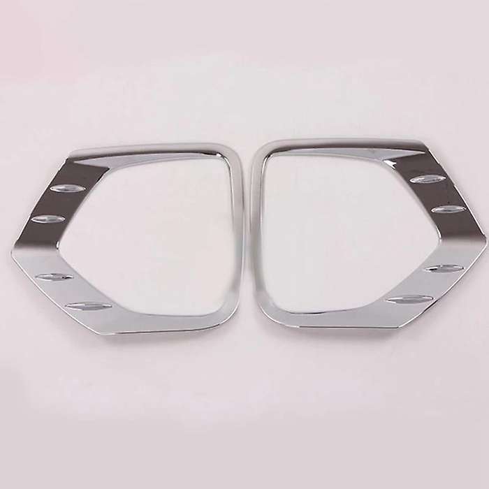 for 2019 ABS Chrome Front Foglight Fog Light Lamp Cover Trim Frame Sticker Exterior Accessories