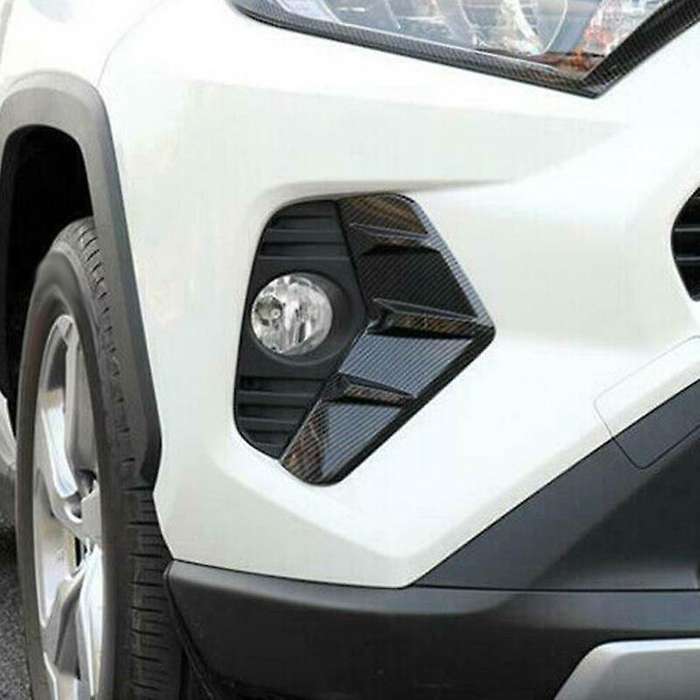 for 2019-2020 ABS Carbon Fiber Front Fog Light Lamp Frame Cover Trim