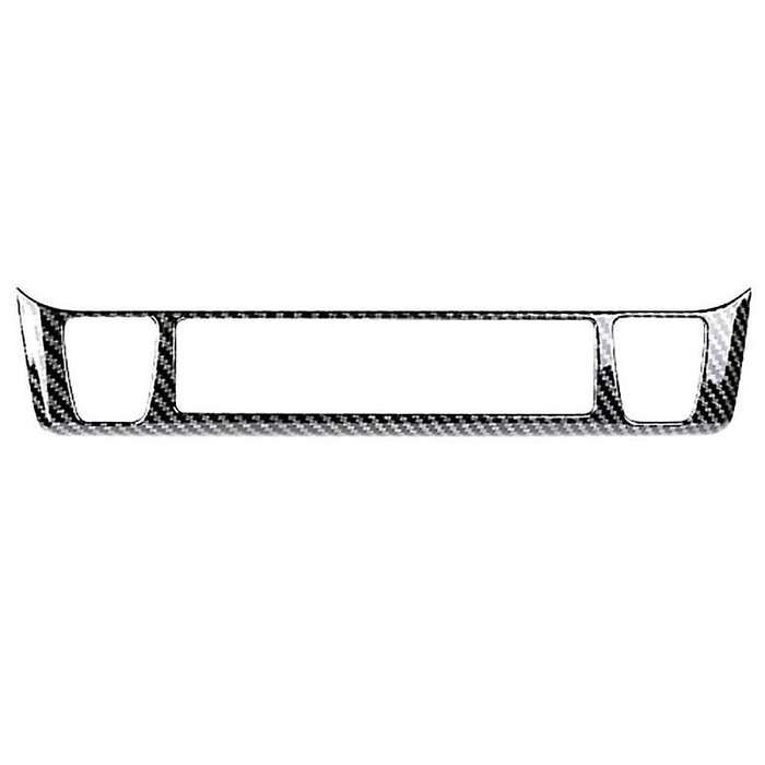 for 2019-2021 Car Seat Heating Button Decoration Frame Cover Trim Sticker Accessories, Carbon Fiber