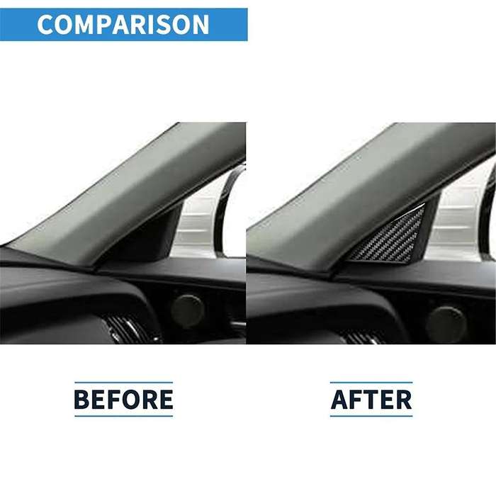 for 2019-2023 Car A-Pillar Sticker Cover Trim Sticker Interior Door Triangle Sticker