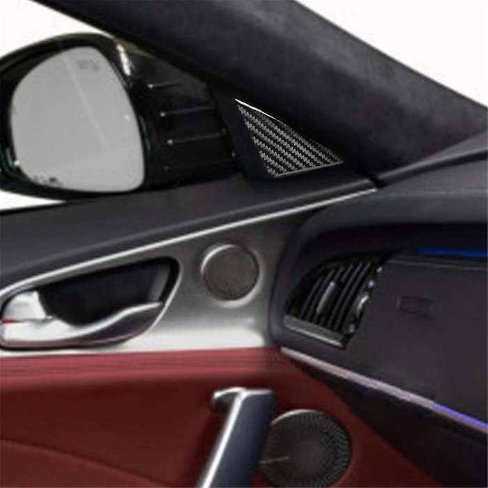 for 2019-2023 Car A-Pillar Sticker Cover Trim Sticker Interior Door Triangle Sticker