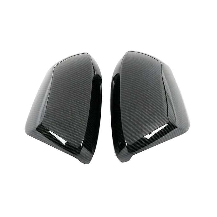 for 2019-22 Side Door Rearview Mirror Cover Trim Cap Carbon Fiber Color
