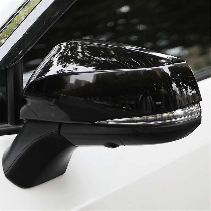 for 2019-2024 Exterior Side Rearview Mirror Cover Door Side Moulding Trim ,gloss Black
