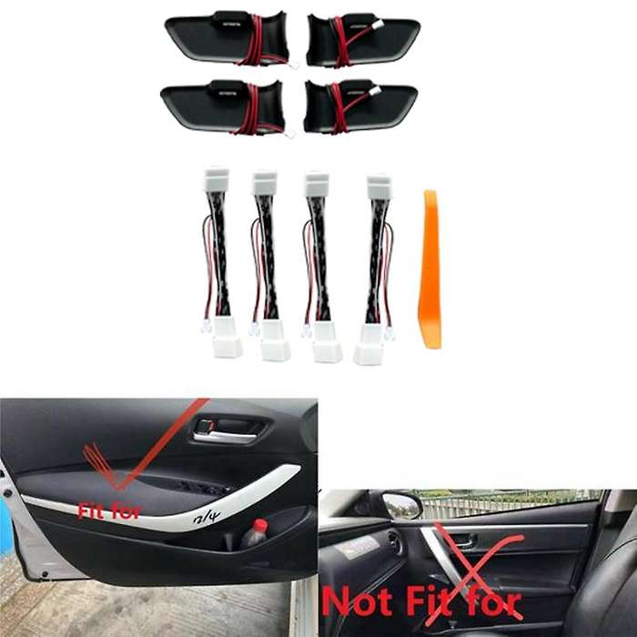 for 2020 2021 2022 Door Bowl Armrest Atmosphere Light Interior LED Blue Door Bowl Handle Frame Light