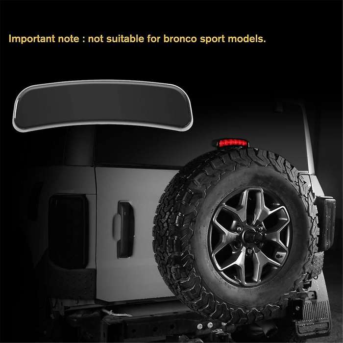for 2021 2022 2023 3rd Brake Light Cover, Third High Mount Stop Light Cover Accessories, Smoke Blac