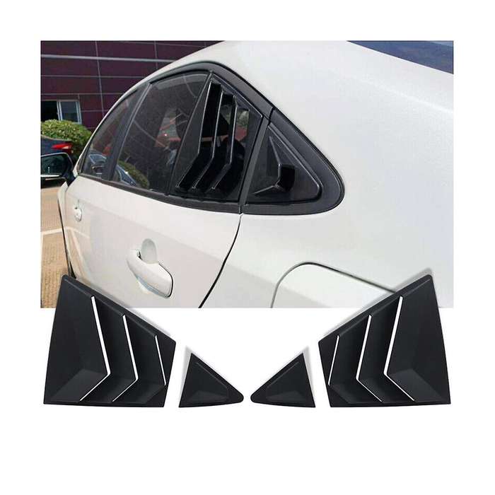 for 2020-2023 Car Rear Side Vent Quarter Window Louver Shutter Cover Black