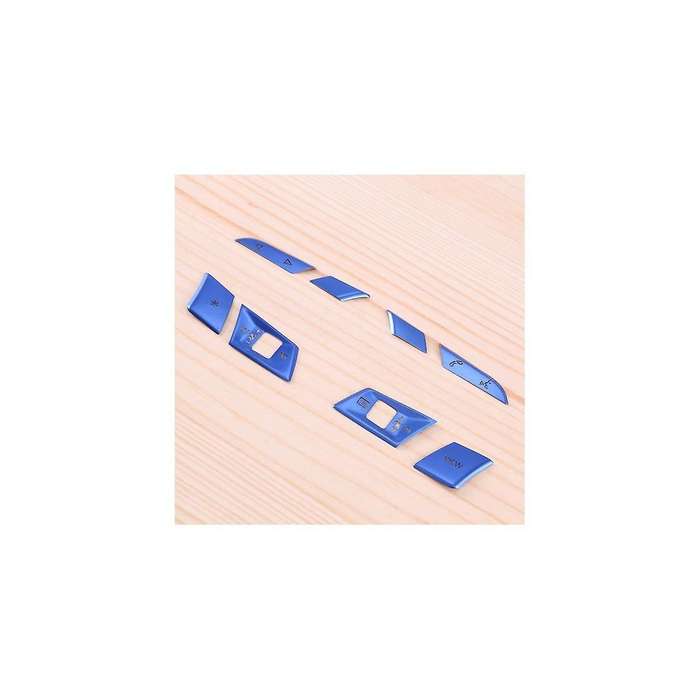 for 2021 A3 A4 A5 Tuning Steering Wheel Button Stickers Steering Wheel Frame Decoration Sequins Blu